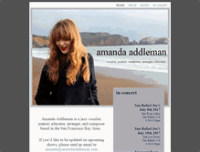 Tablet Screenshot of amandaaddleman.com